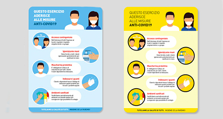 Adesivo Norme Sicurezza Generali Coronavirus
