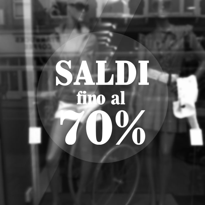 Adesivo Saldi Nero Adesivo Saldi Nero