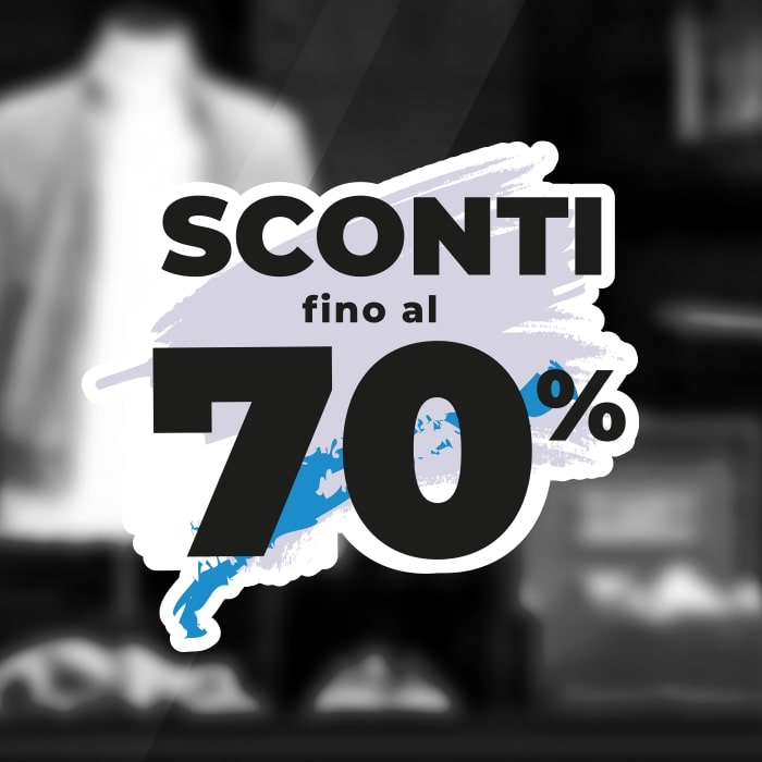 Adesivo Sconti Grigio Adesivo Sconti Grigio