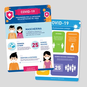 Adesivo indicazioni COVID-19 Adesivo indicazioni COVID-19