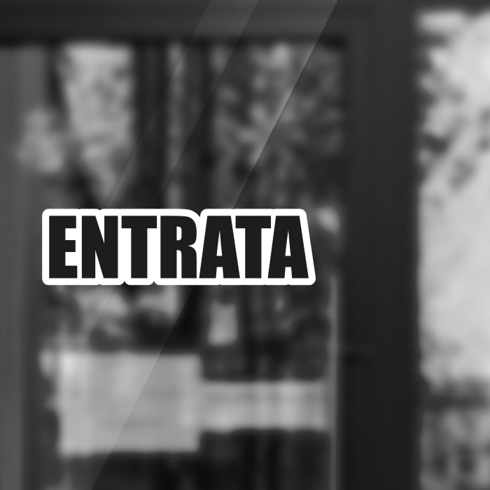  Adesivo Entrata