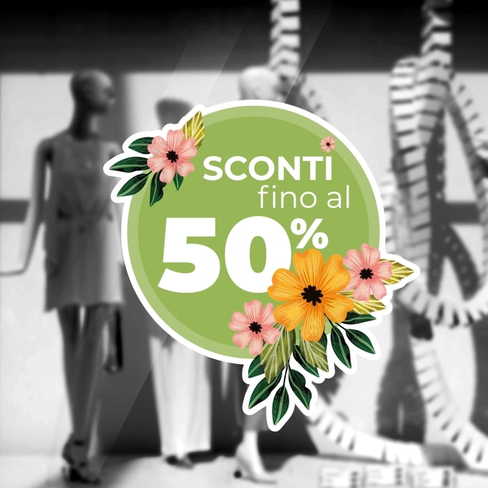  Adesivo Saldi Floreale Verde