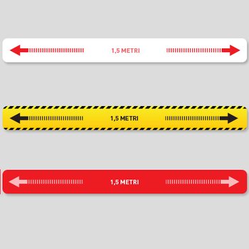  Adesivo per pavimento DISTANZA 1,5 METRI