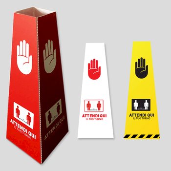  Cartello verticale ATTENDI IL TUO TURNO