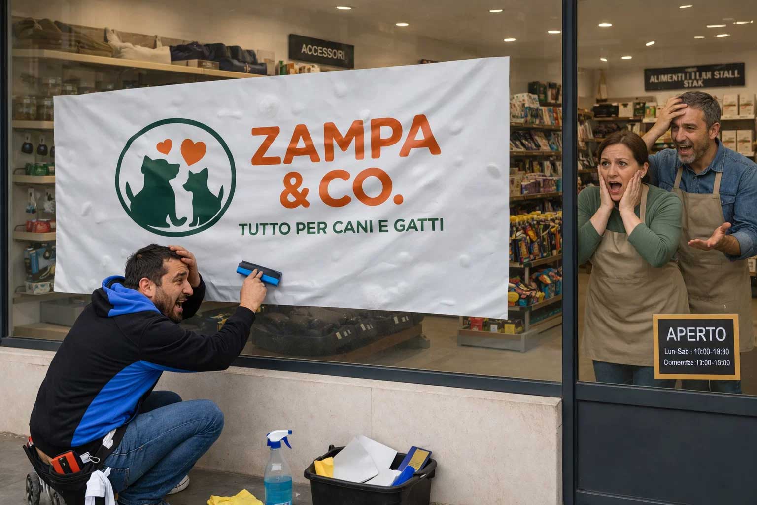 Immagine per Applicare adesivi PVC su vetrina senza bolle: guida definitiva